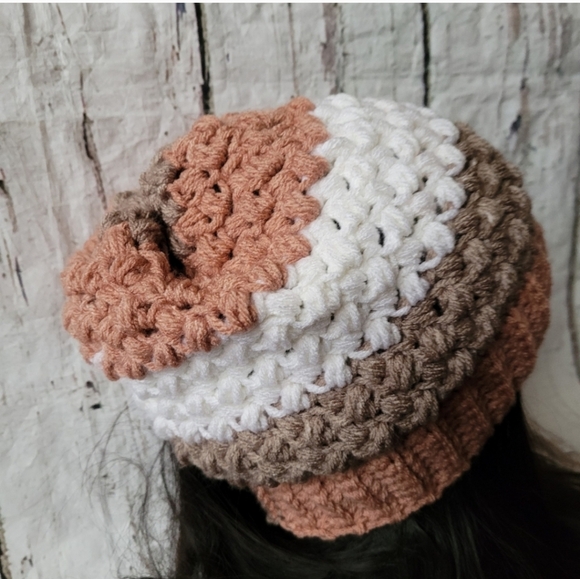 New texture crochet Beanie - Picture 3 of 7